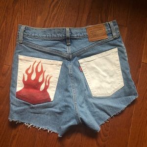 Custom Levis shorts